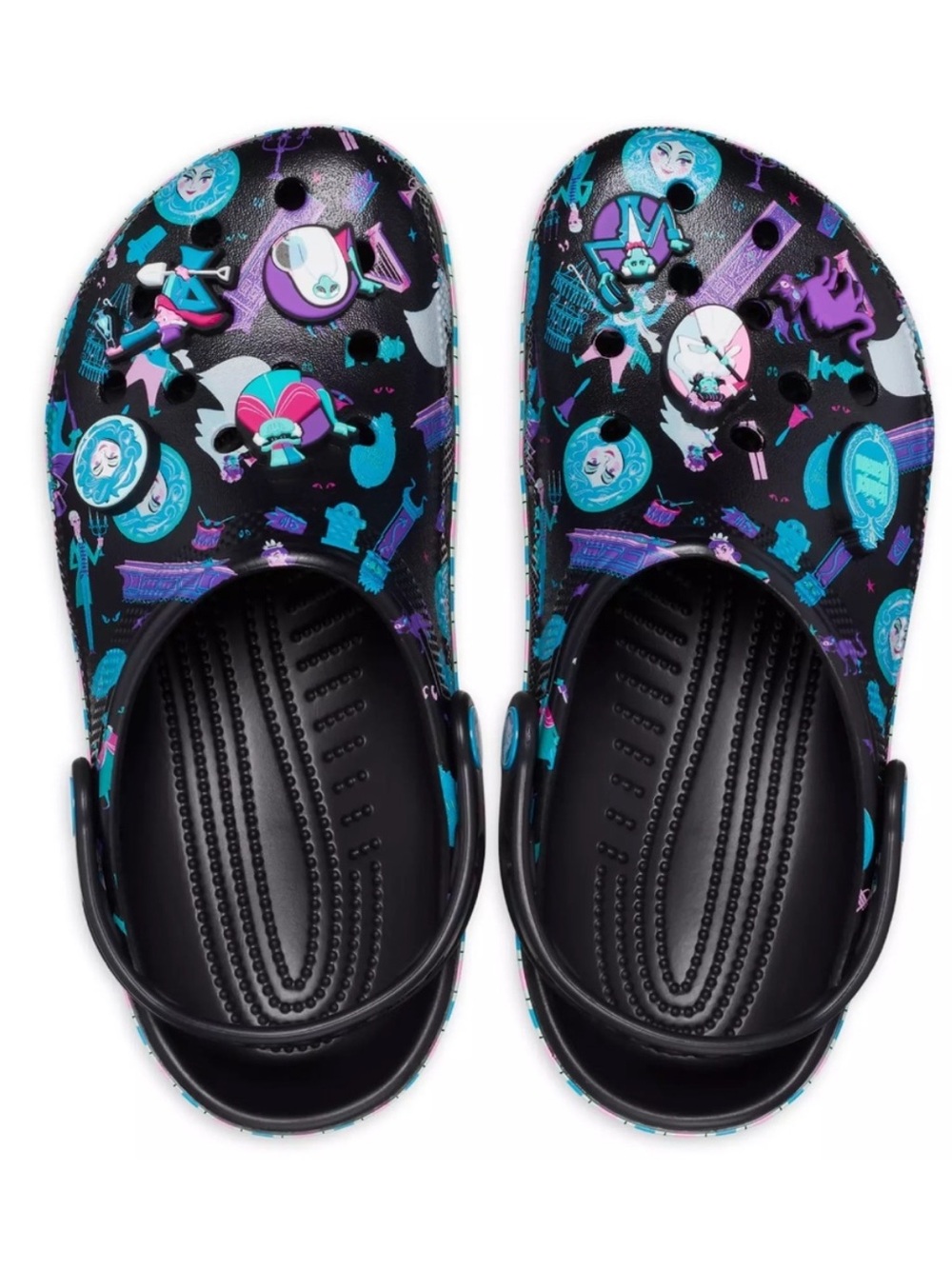 2023 Disney Parks Haunted Mansion Attraction Crocs Adult Size Glow in Dark